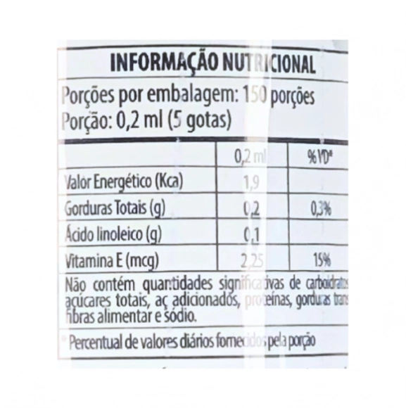 Óleo de Abacate com Vitamina E em Gotas, 30ml, Flora Nativa