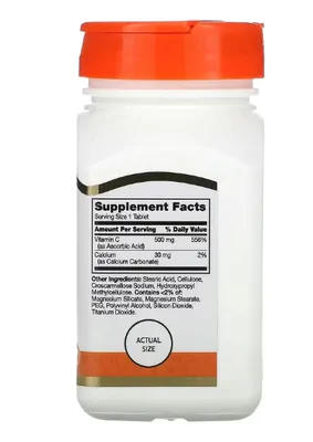 Vitamina C, 500mg, 110 Comprimidos, 21st Century
