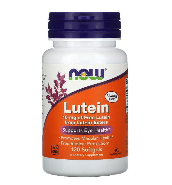 Luteína, 10mg, 120 Cápsulas, Now