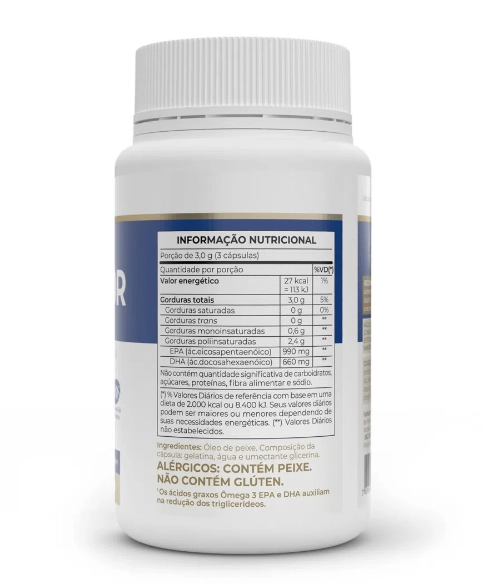 Ômegafor Plus, EPA 990MG/ DHA 660MG, 60 Cápsulas, Vitafor