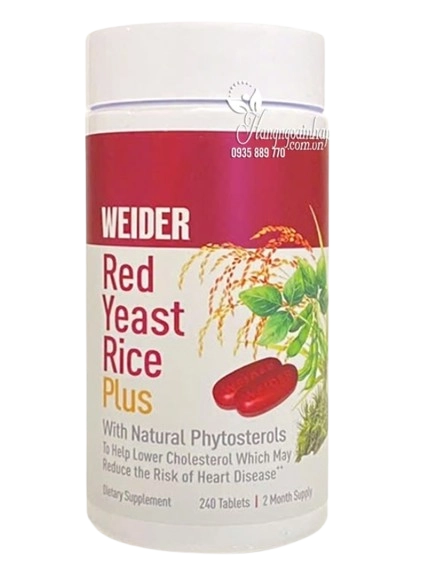 Red Yeast Rice Plus, Com Fitoesteróis 1200mg, 240 Comprimidos, Weider