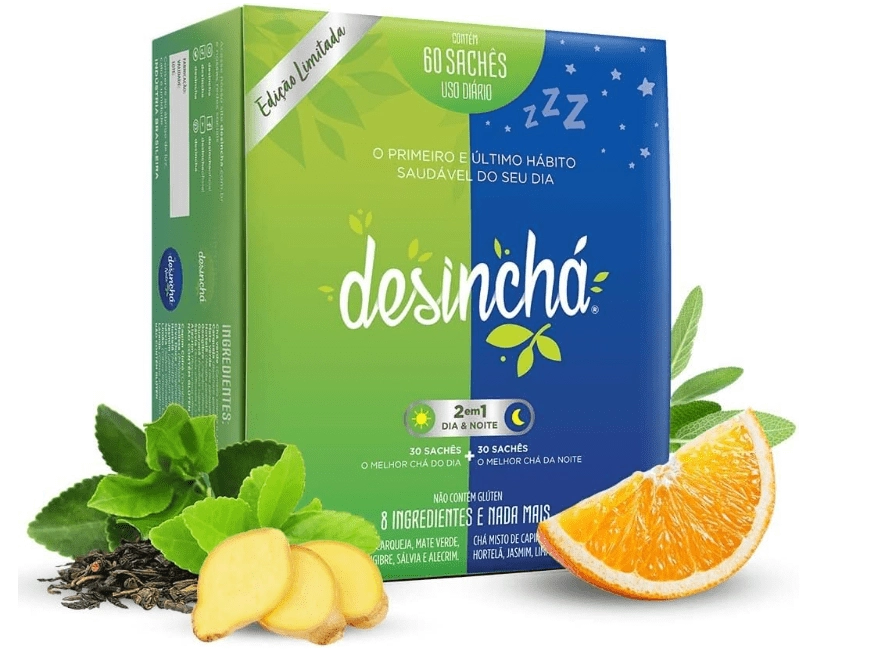Desinchá Misto, Noite e Dia, Sabor frutado, 60 Sachês