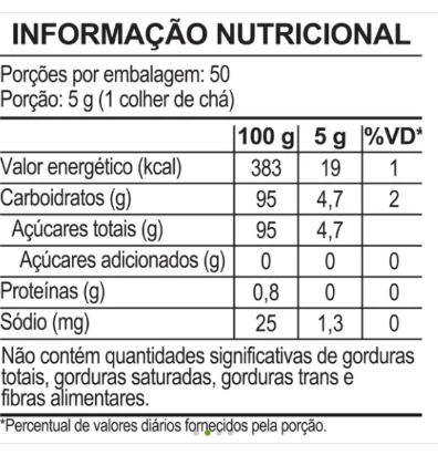Açúcar Mascavo Orgânico, 250g, Native