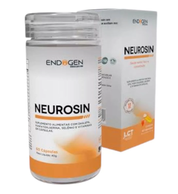 Neurosin Saúde Mental, Foco e Concentração,  60 Cápsulas, Endogen