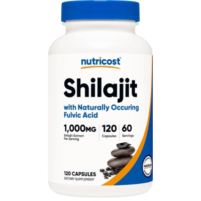 Shilajit, Vitalidade e Disposição, 1000mg, 120 Cápsulas, Nutricost