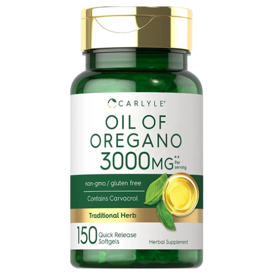 Óleo de orégano 3000 mg, 150 cápsulas, Carlyle