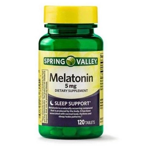 Melatonina 5mg, 120 Tabletes, Spring Valley