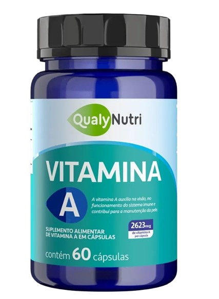Vitamina A 250mg, 60 Cápsulas, QualyNutri