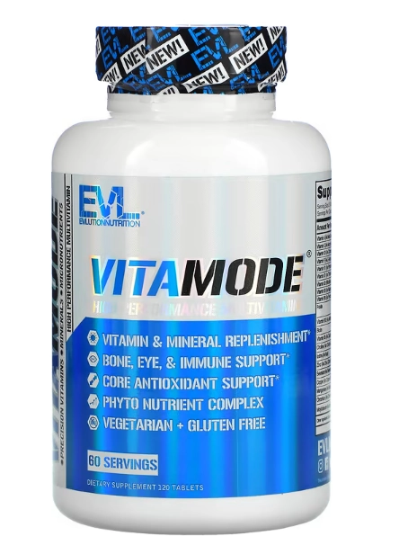 Multivitamínico de Alto Desempenho, VitaMode, 120 Comprimidos, EVLution Nutrition