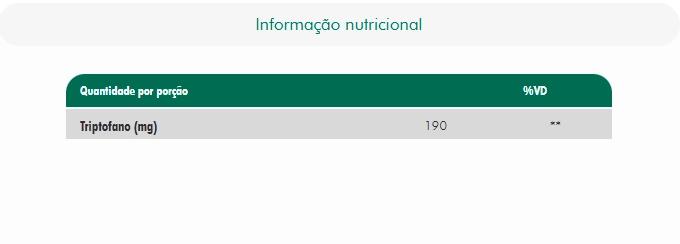 Tryptophan 190mg, 60 Cápsulas, Nutrify