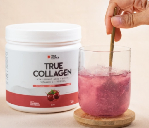 True Collagen, Sabor Cranberry com Hibisco, 420g, True Source