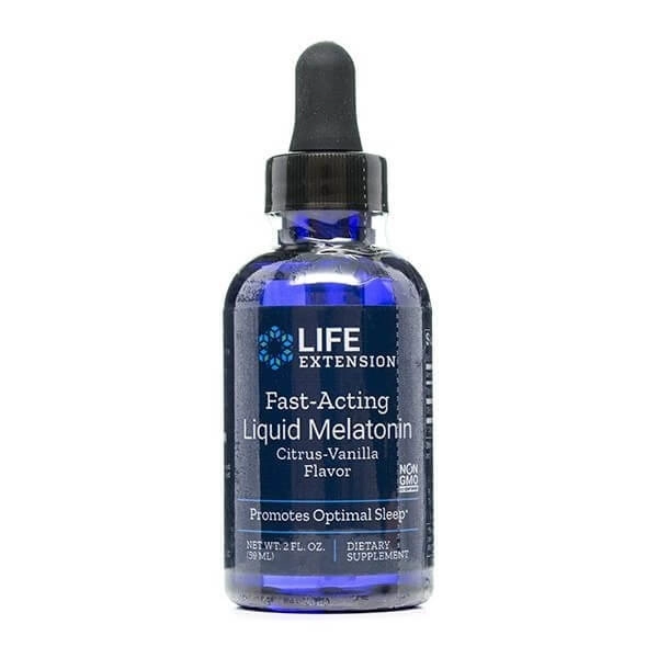 Melatonina Ação Rápida Líquida, 3mg, 59ml, Life Extension