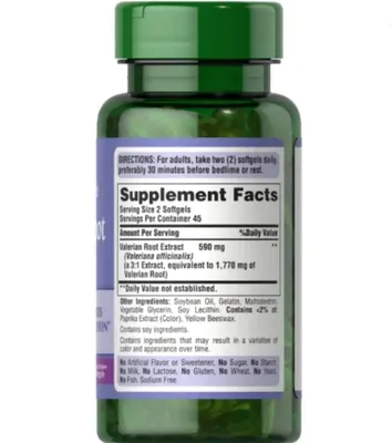 Valerian Root, 1000mg, 90 Capsulas, Puritans Pride