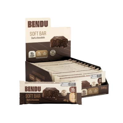 Soft Bar, Barrinha de Proteína,12g de Proteína,  Sem Açúcar, kit com 3 Unidades, Sabores, Bendu