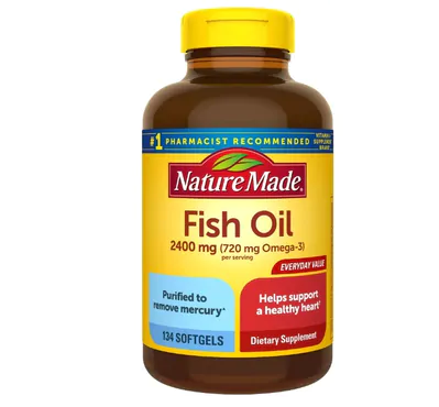 Fish Oil, 2400mg. 134 Capsulas, Nature Made