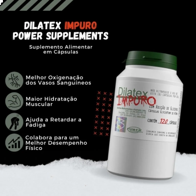 Pré-treino Dilatex Impuro, 120 Cápsulas, Power Supplements