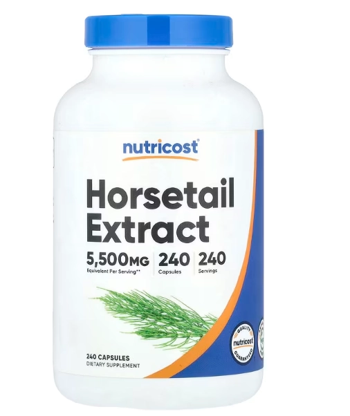 Horsetail Extract 5500mg, Extrato de Cavalinha, 240 Cápsulas, Nutricost