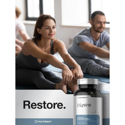 L-lysine, 2000mg, 240 Cápsulas - Horbaach