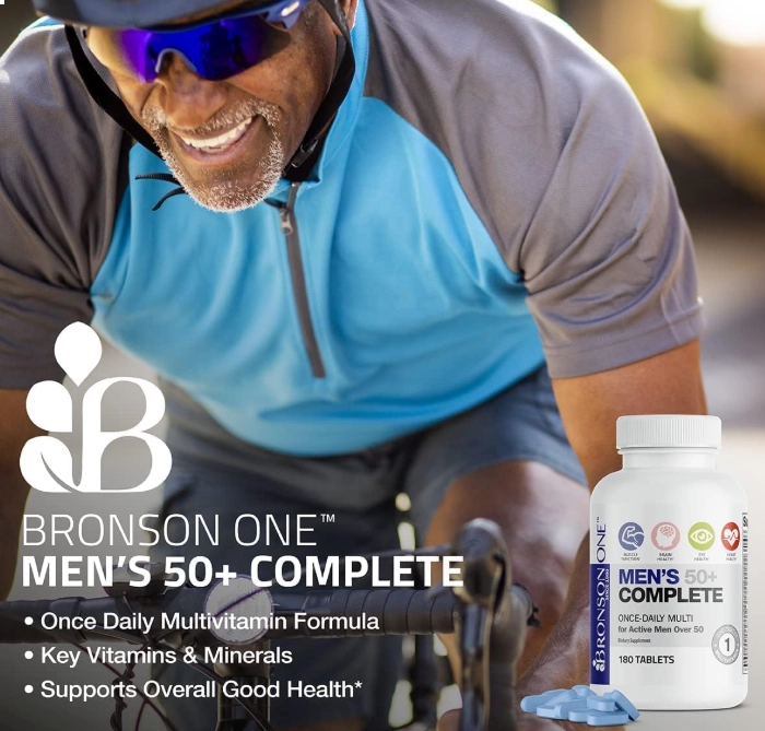 Multivitamínico One Daily Mens 50+, 360 Comprimidos, Bronson 