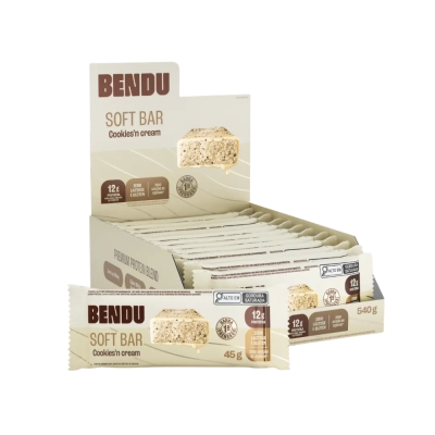 Soft Bar, Barrinha de Proteína,12g de Proteína,  Sem Açúcar, kit com 3 Unidades, Sabores, Bendu