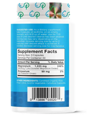 MagO7, Limpeza e Desintoxicação natural do Cólon, 180 Cápsulas, Nbpure