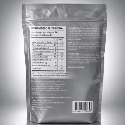 Proteína da Carne NEXBEEF Hidrolisada, Zero Lactose, 910g, Sabores, Nexlife