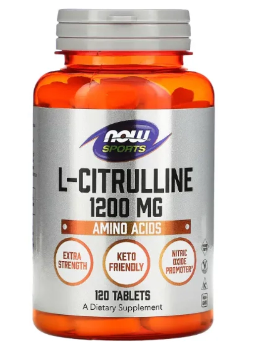 L-Citrulina 1200mg, 120 Comprimidos, Now