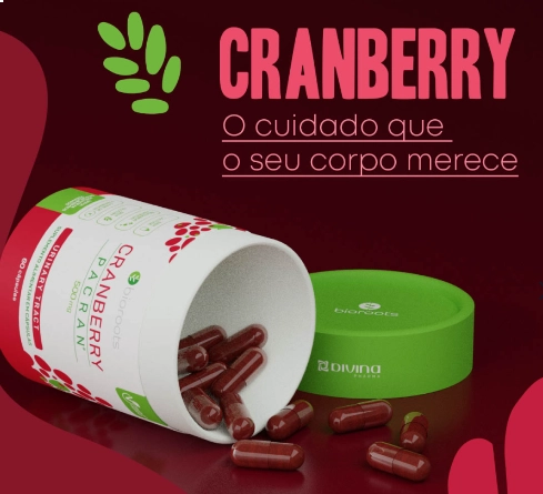 Cranberry Pacran, 500mg, 60 cápsulas, Bioroots