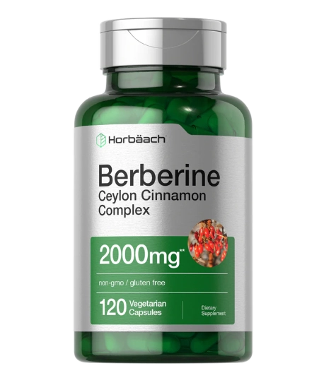 Berberina Plus com Canela, 2000mg, 120 cápsulas, Horbaach