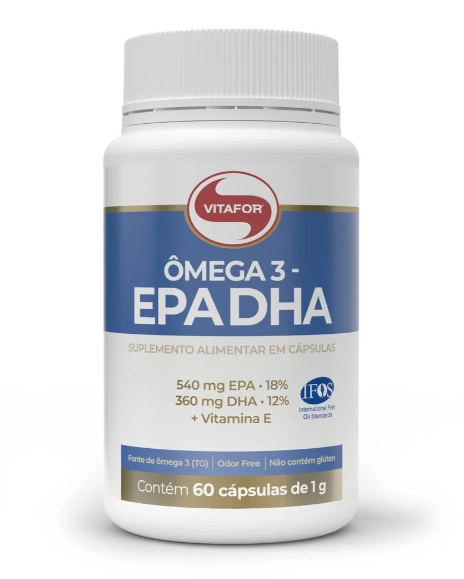 Ômega 3 EPA 540MG/ DHA 360MG, 60 Cápsulas, Vitafor