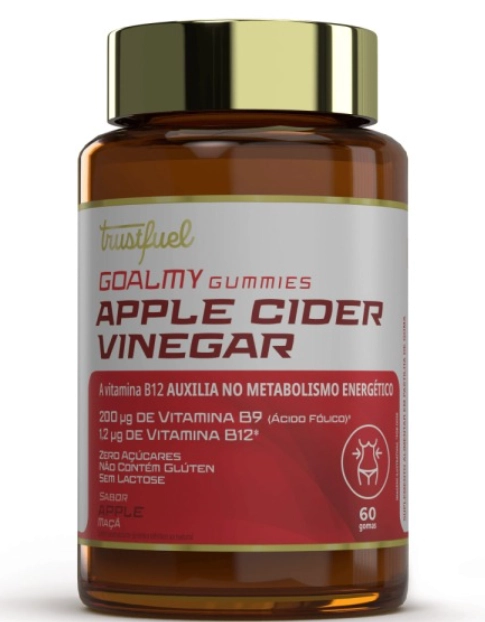 Apple Cider Vinegar, Vinagre de Maçã, 60 Gomas Sabor Apple, Trustfuel