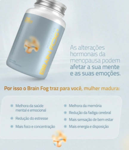 Womens Care Brain Fog, Auxilio cognitivos na  Menopausa, 60 Comprimidos, True Source