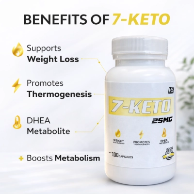 7-Keto, 25Mg, 100 Cápsulas, HS