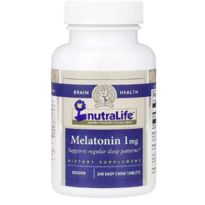 Melatonina 1mg, 240 Comprimidos Mastigáveis sabor Cereja, NutraLife 