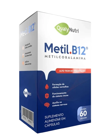 Metil B-12 600mg, 60 Cápsulas, Qualynutri