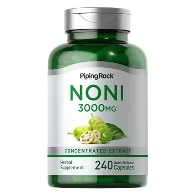 Noni, Morinda Citrifolia, 3000mg, 240 Cápsulas, PipingRock