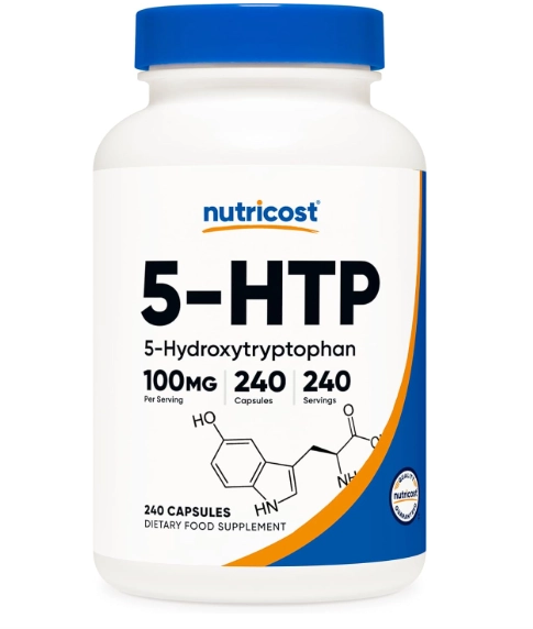 5-HTP 100mg, 240 Cápsulas, Nutricost 