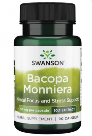 Bacopa Monniera 50mg,  90 cápsulas, Swanson