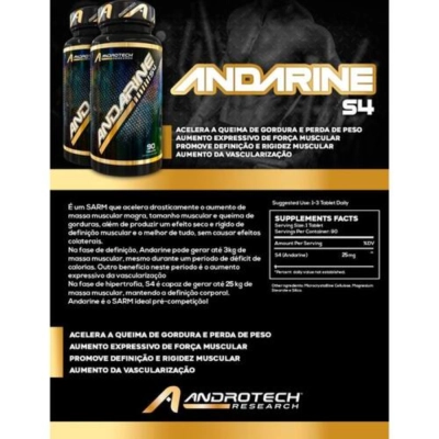 Andarine S4, 25mg, 90 Tablets, Androtech Research