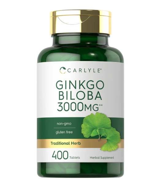 Ginkgo Biloba, 3000mg, 400 Comprimidos, Carlyle