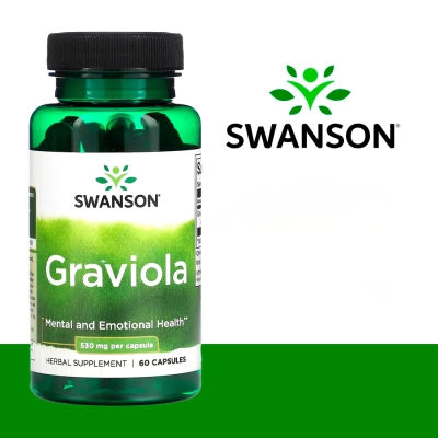 Graviola, 530 mg, 60 Cápsulas, Swanson