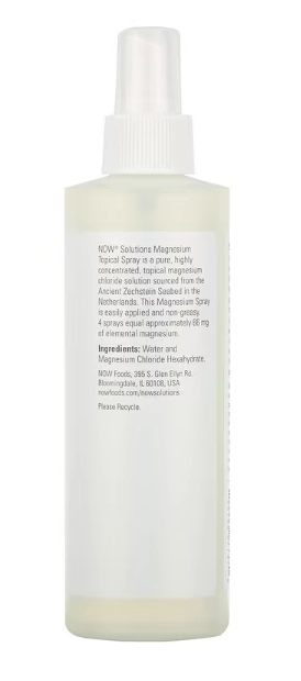 Spray Tópico de Magnésio, 237ml, Now