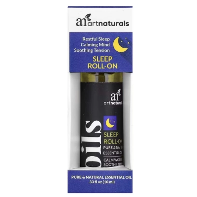 Sleep Roll-On, Óleo Essencial Relaxante para Sono e Calma Mental, 10ml, artnaturals