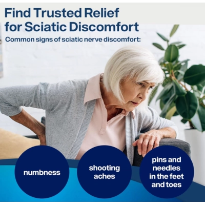 Sciatic Nerve Support Formula, Suporte ao Nervo Ciático e Saúde Nervosa, 120 cápsulas, SciatiEase 