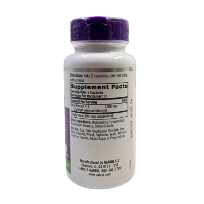 Açaí Berry 1000mg, 75 Cápsulas, Natrol