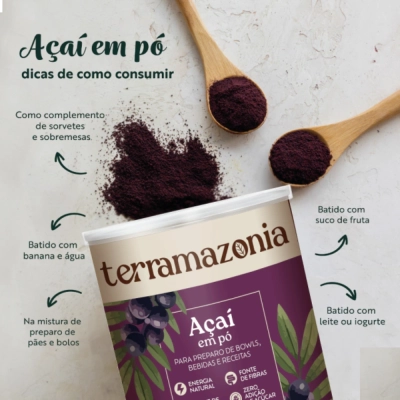 Açaí Em Pó, 200g, Terramazonia