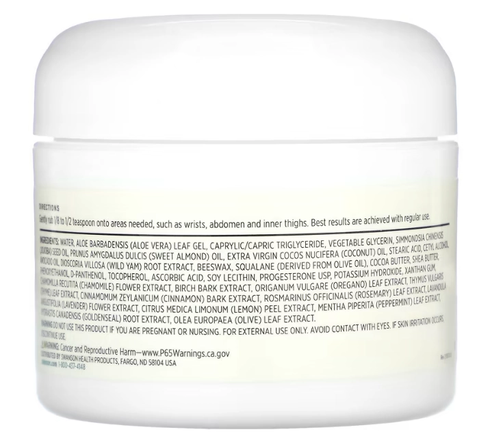 Creme de Inhame Selvagem, 59ml, Swanson