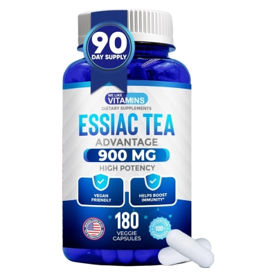 Essiac Tea, 900mg, 180 Cápsulas, We Like Vitamins