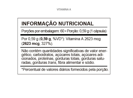 Vitamina A 250mg, 60 Cápsulas, QualyNutri