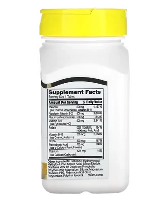 Complexo B-50, 60 Comprimidos de Liberação Prolongada, 21st Century